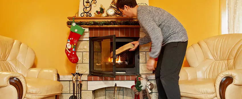 Rusted Metal Fireplace Restoration in Westmont, Illinois